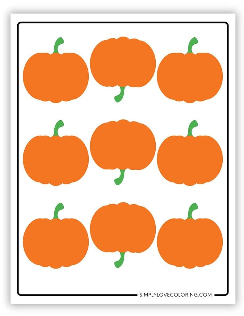 Printable Orange Pumpkin Template Printable Orange Pumpkin Template