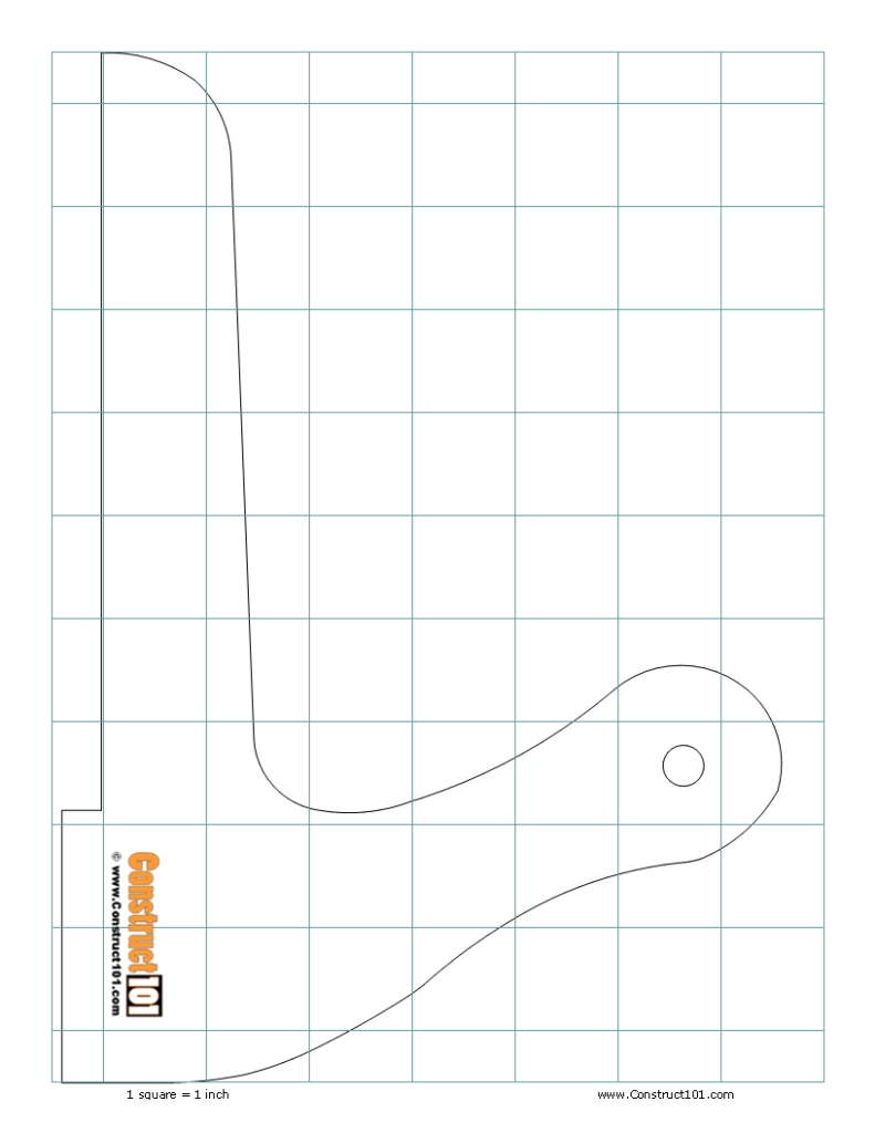 Table Saw Push Stick Printable Template