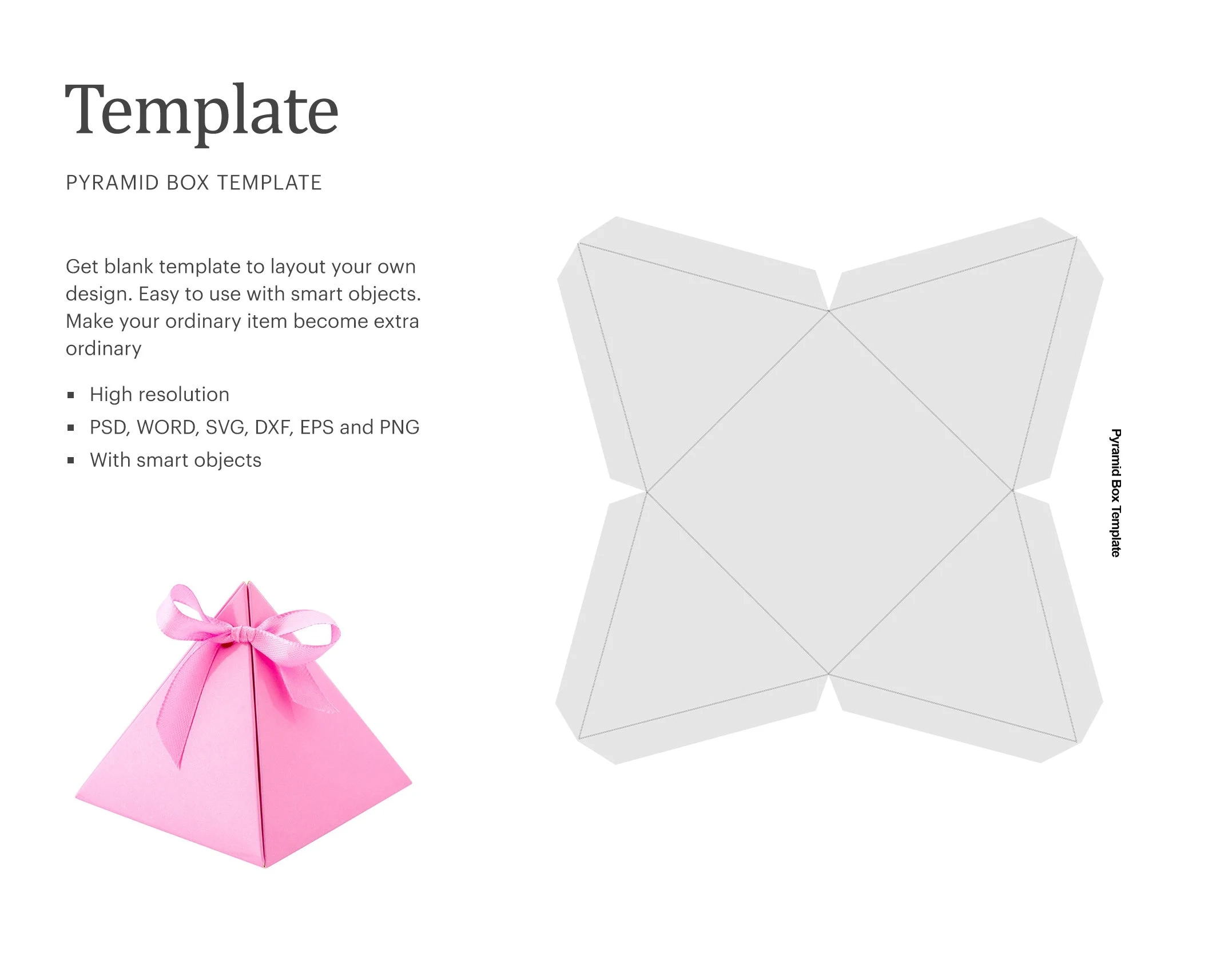 pyramid box template printable