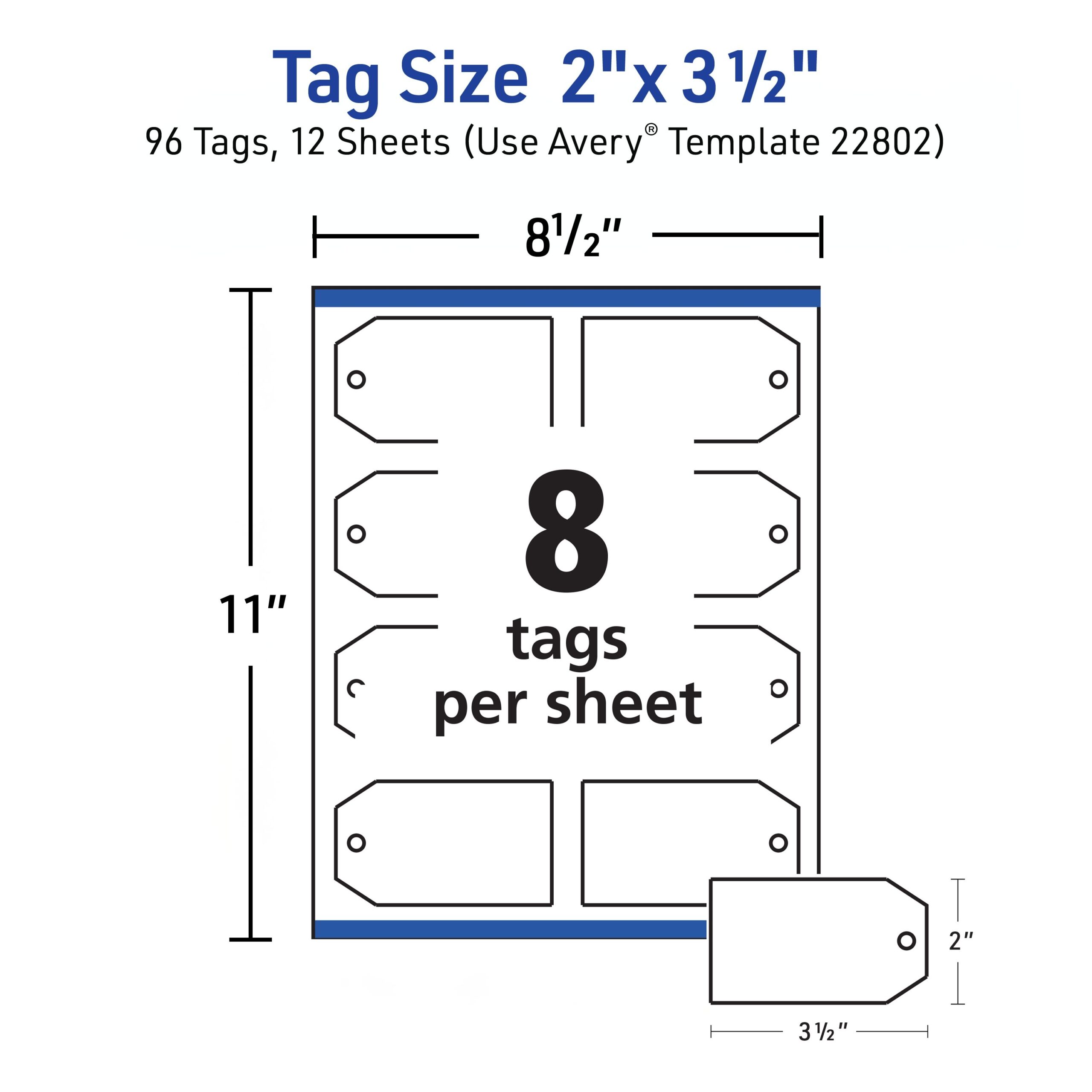 Avery Printable Tags Template