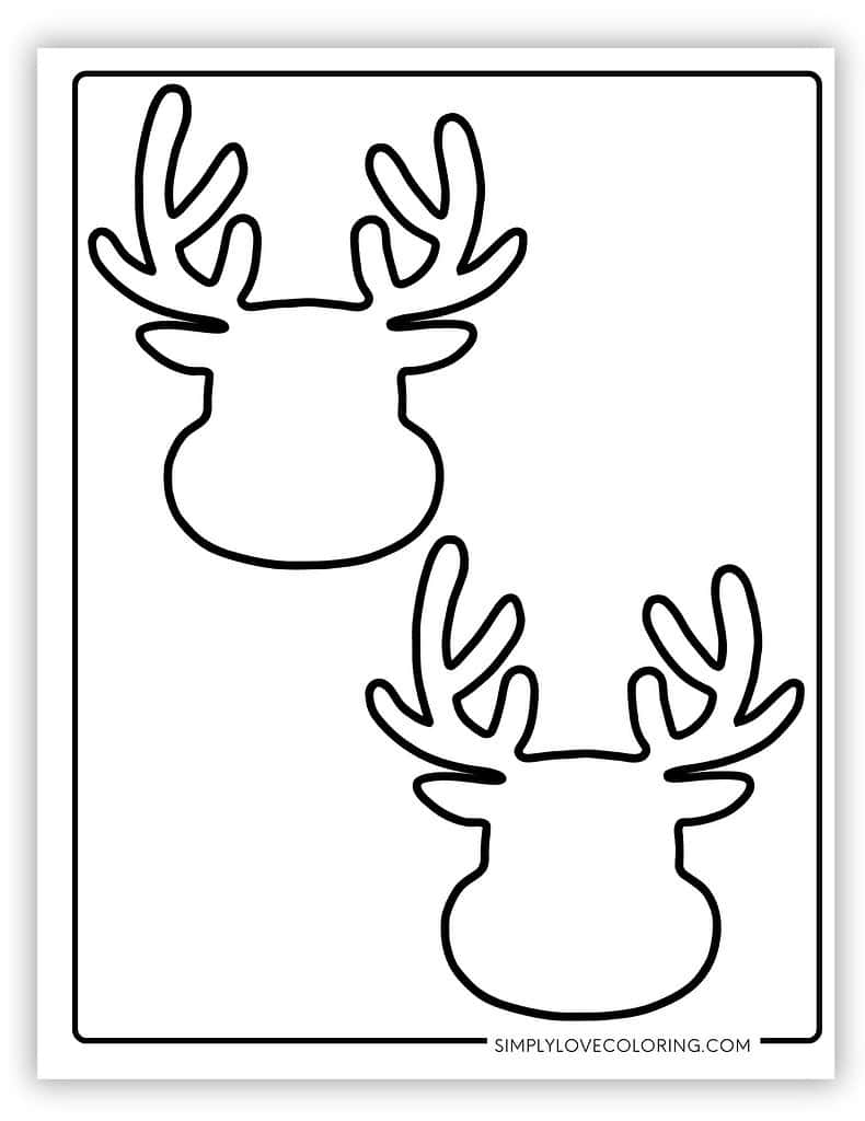 Free Printable Reindeer Head Templates Free Printable Reindeer Head Templates