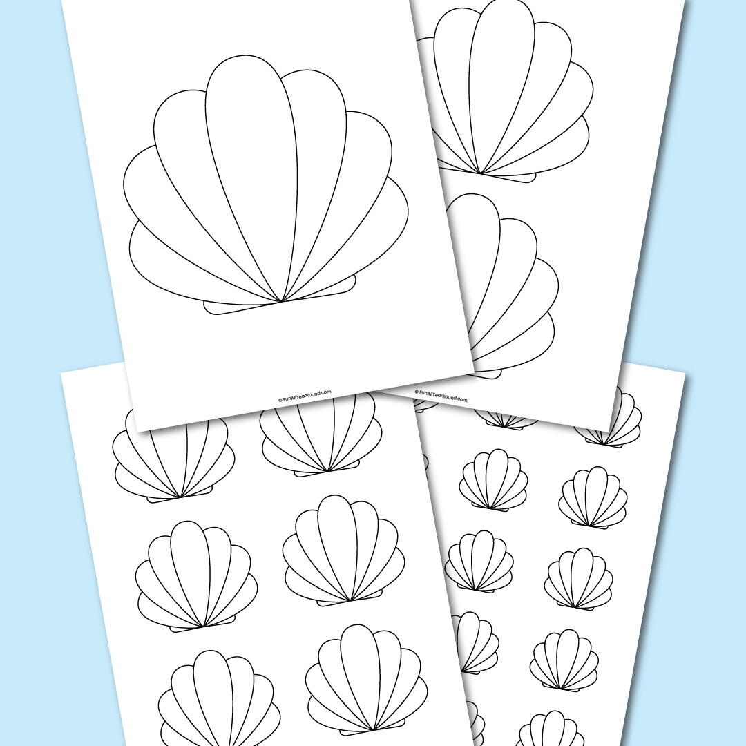 Printable Seashell Template