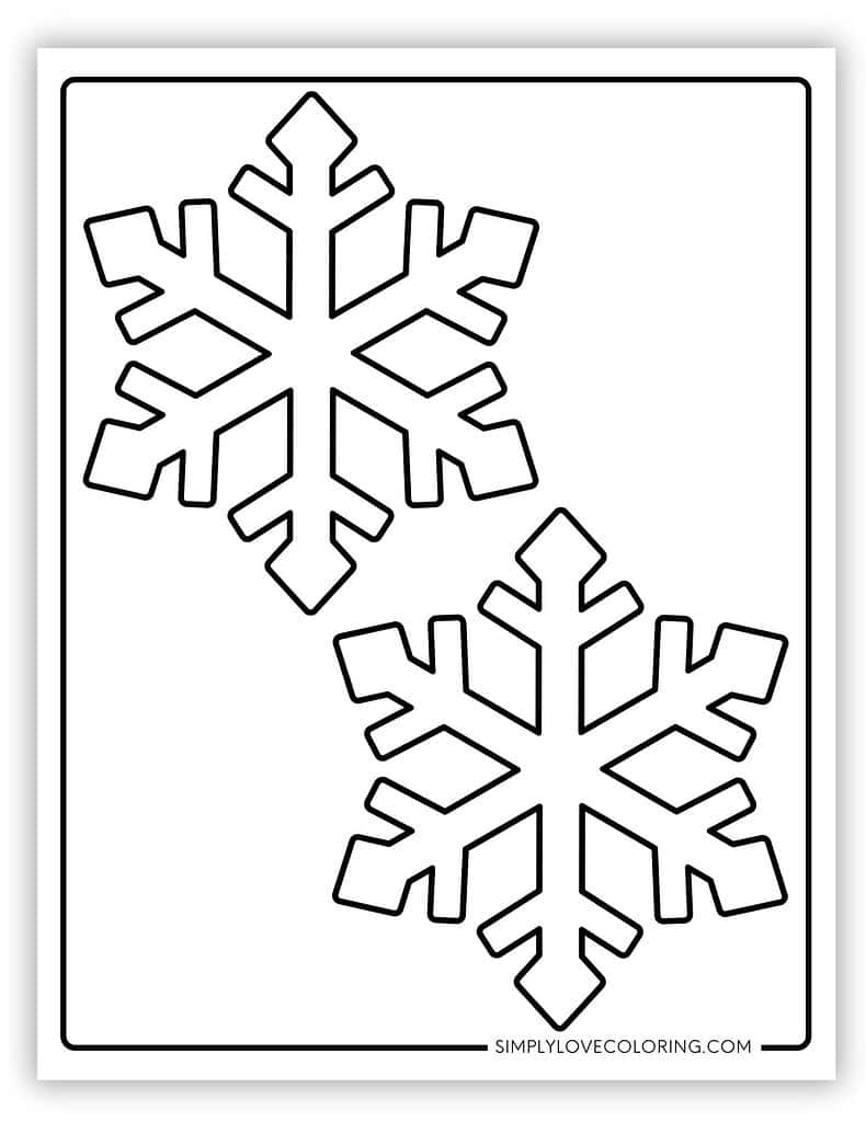 Printable Snowflakes Template