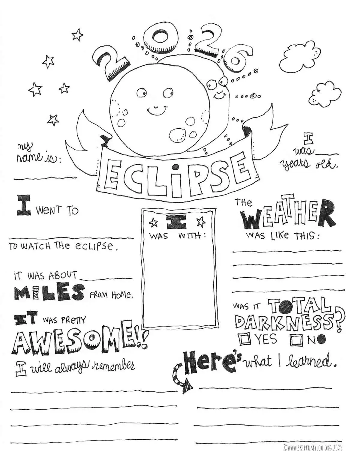 Eclipse Coloring Sheets Printable