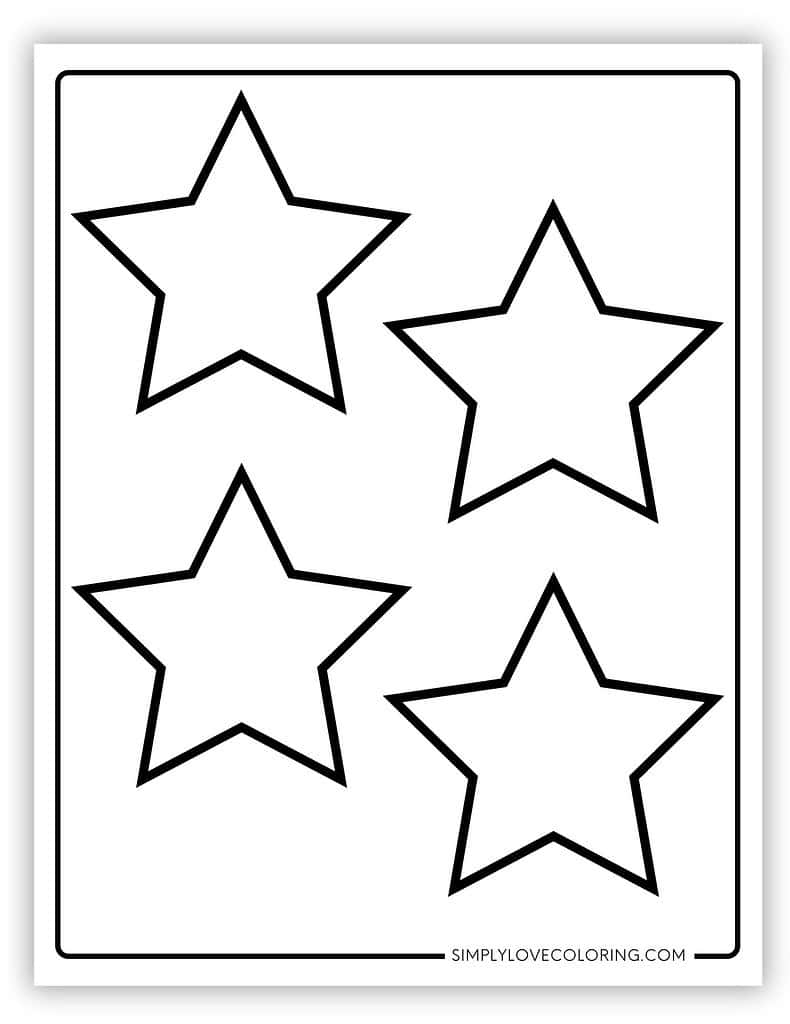 Five Pointed Star Template Printable Five Pointed Star Template Printable