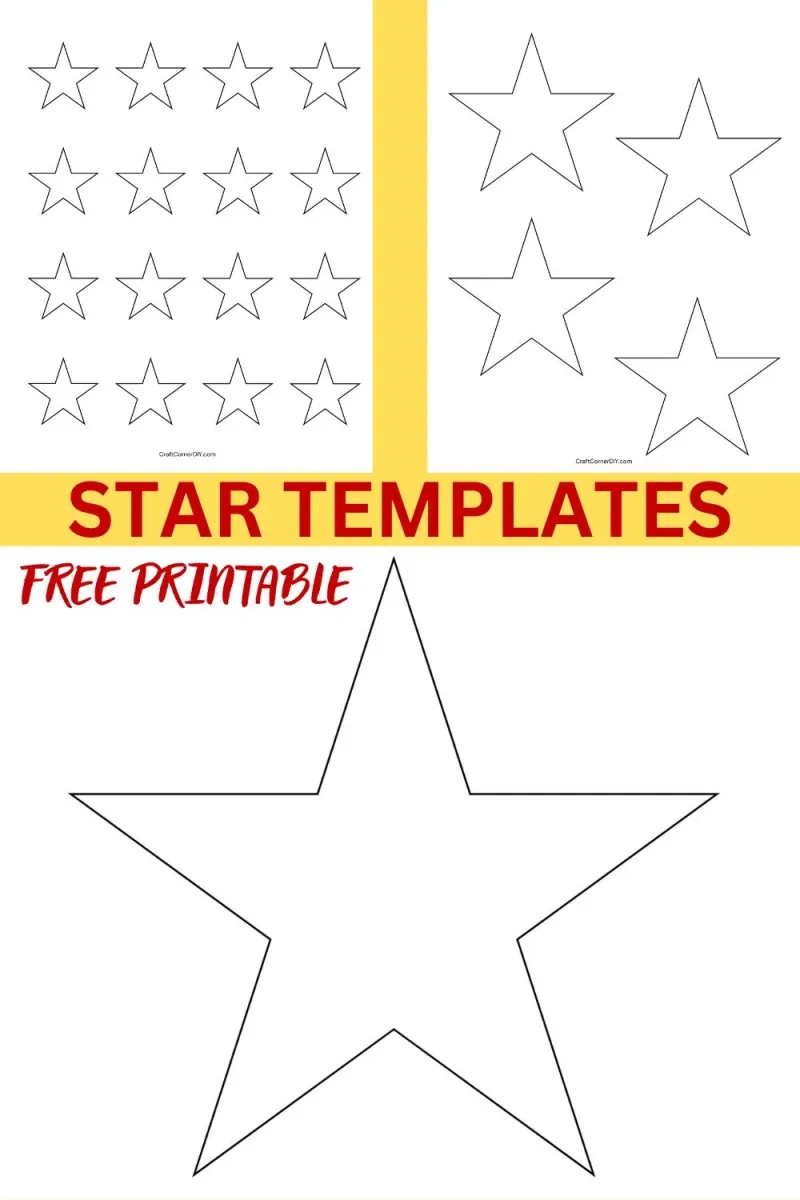 Star Templates Free Printable Craft Corner DIY