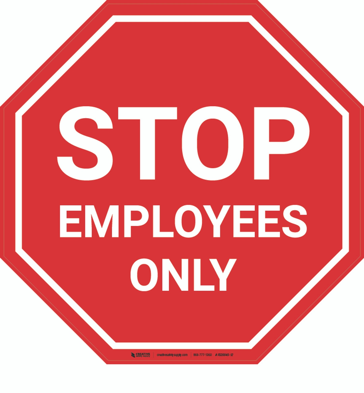 Template Employees Only Sign Printable
