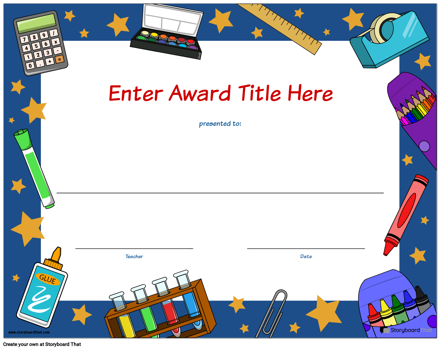 Free Printable Award Templates For Students