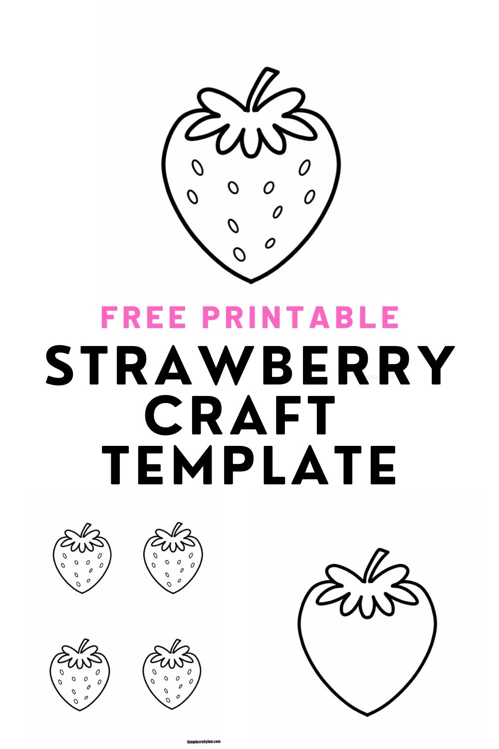 Strawberry Template Printable