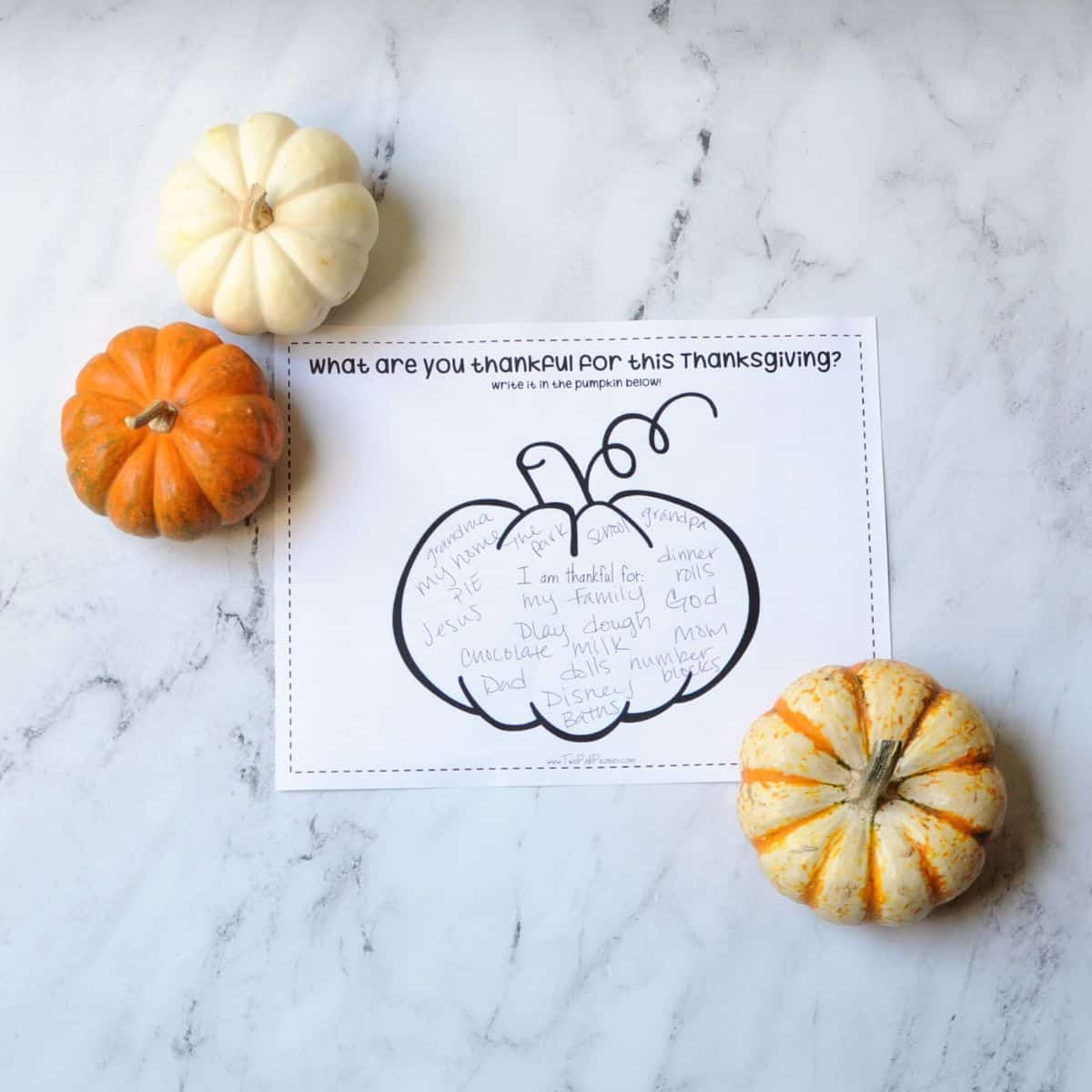 Thankful Pumpkin Printable free Instant Download 