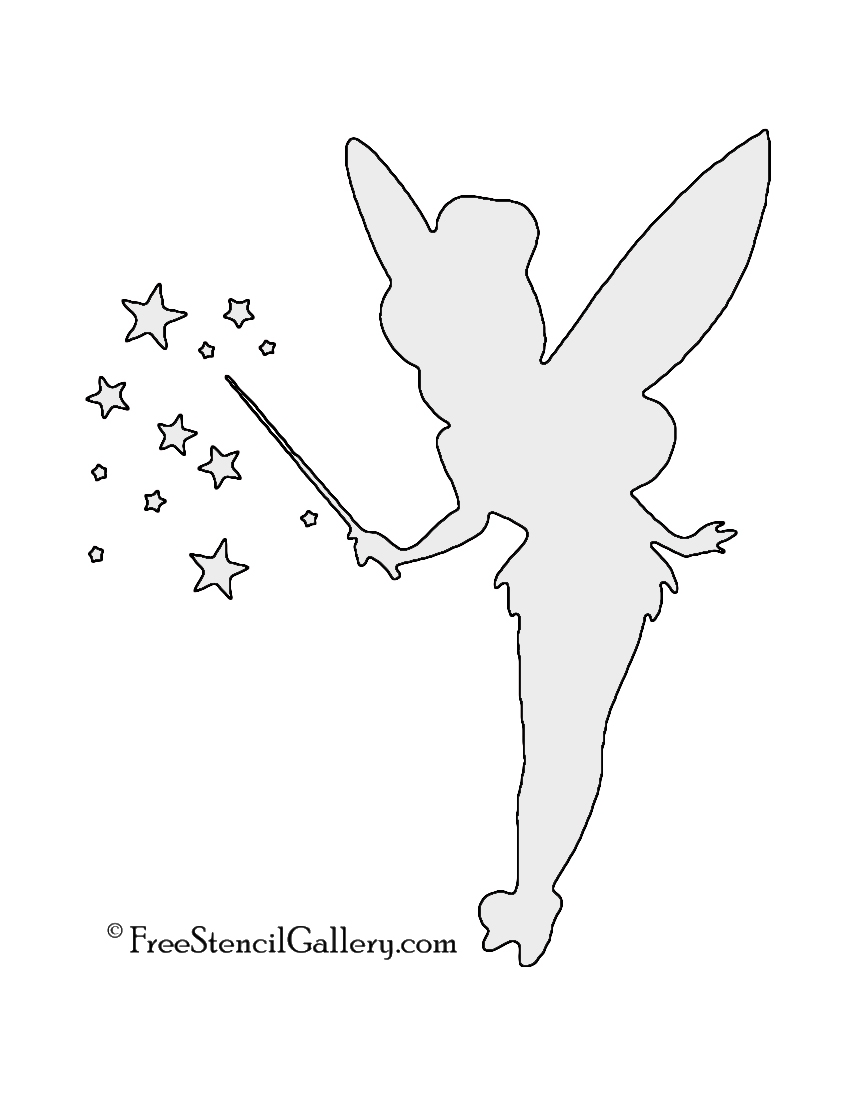 Tinkerbell Pumpkin Carving Stencil