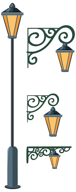 Printable Lamp Post Template