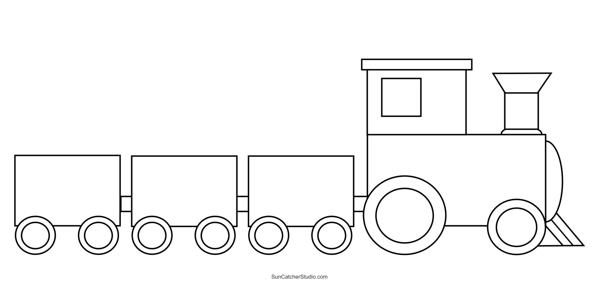Train Template Printable