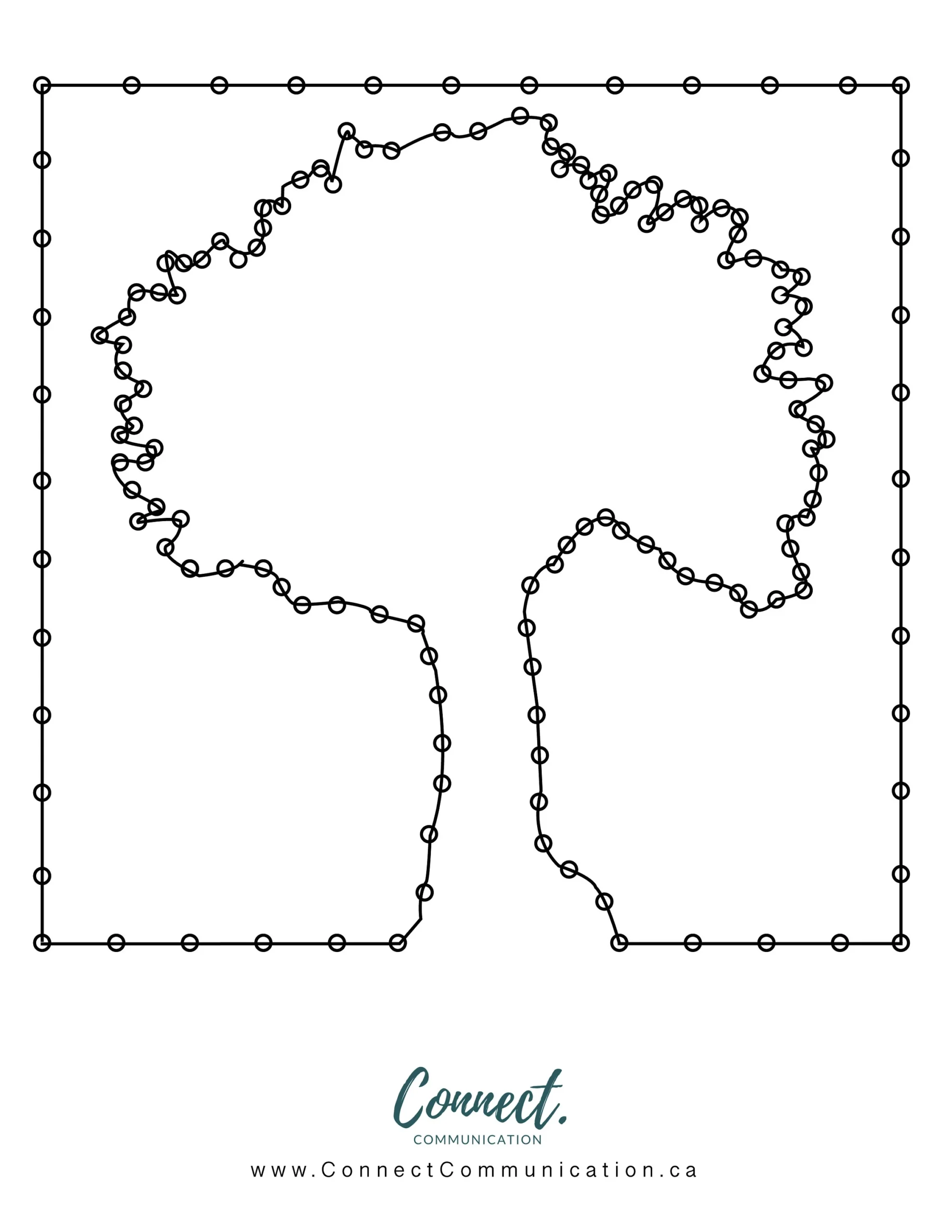 Printable Tree String Art Template