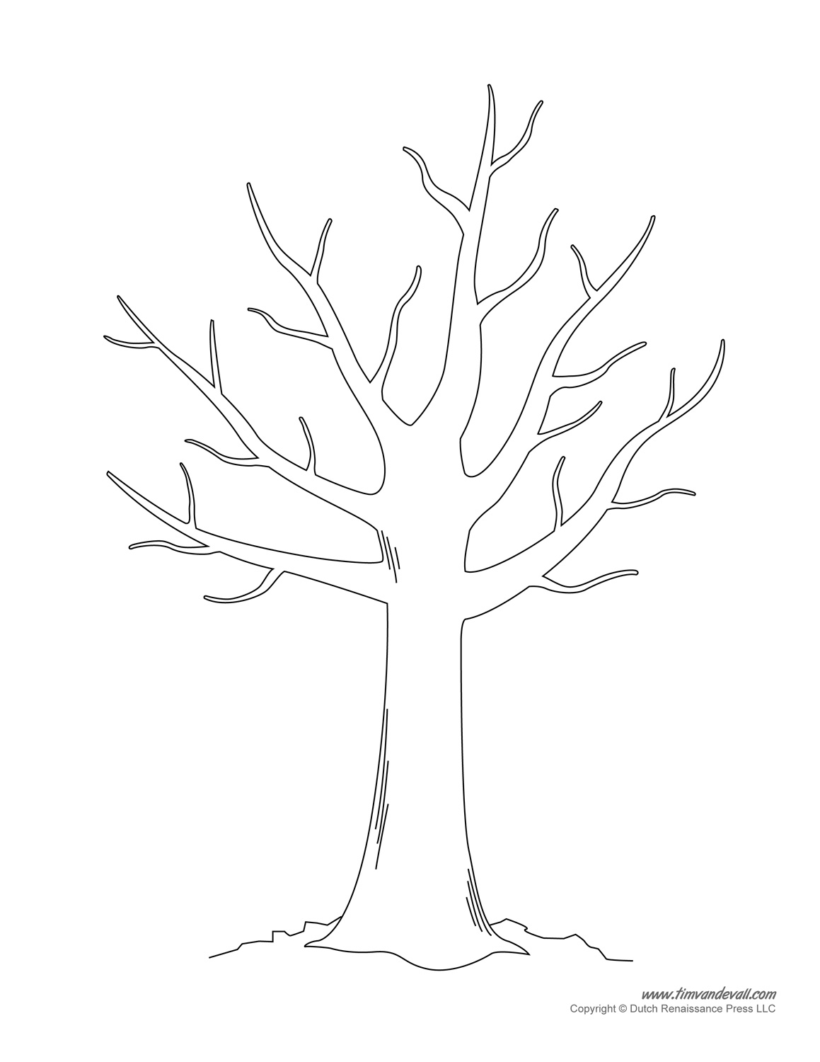 Free Printable Tree Template