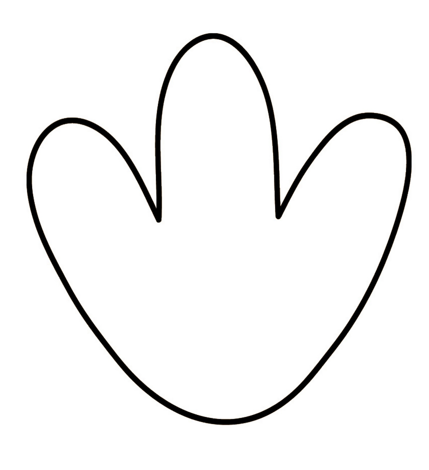 turkey feet template printable