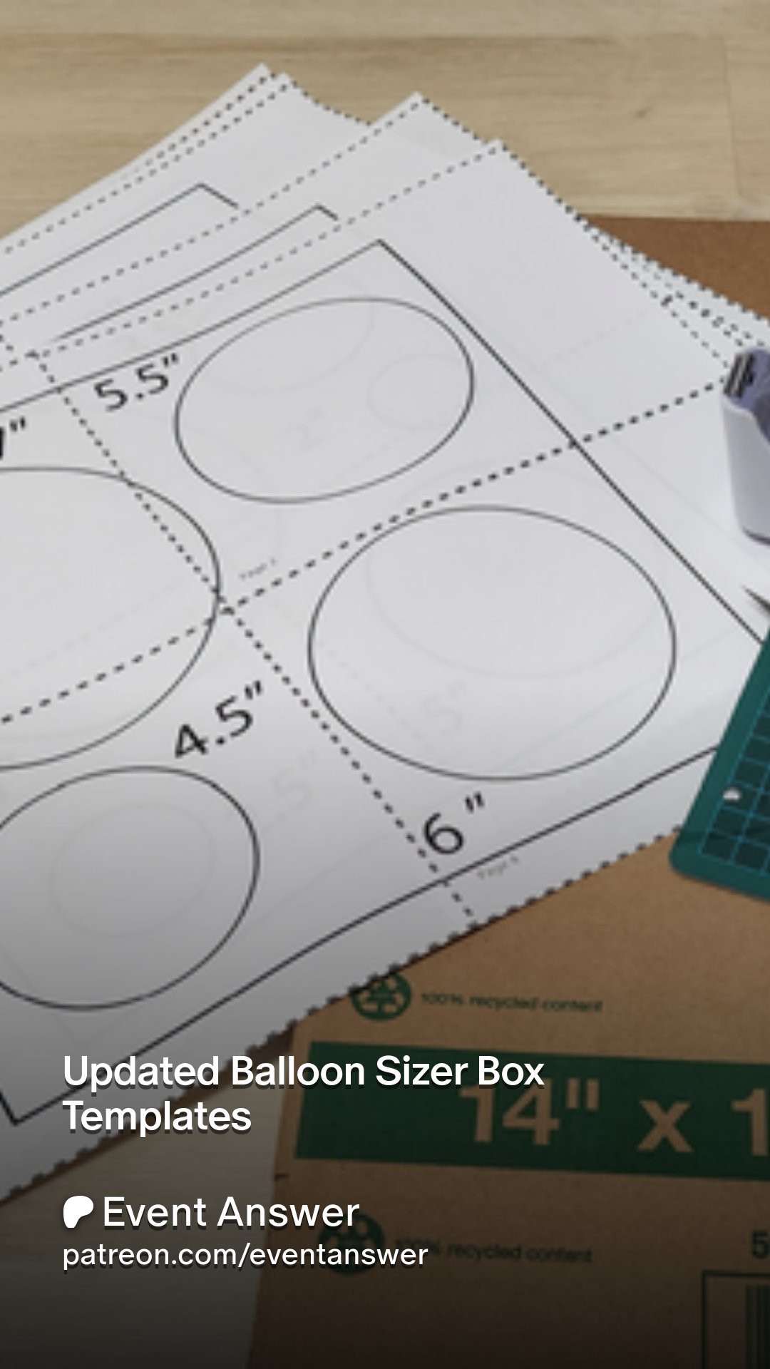 Updated Balloon Sizer Box Templates Patreon