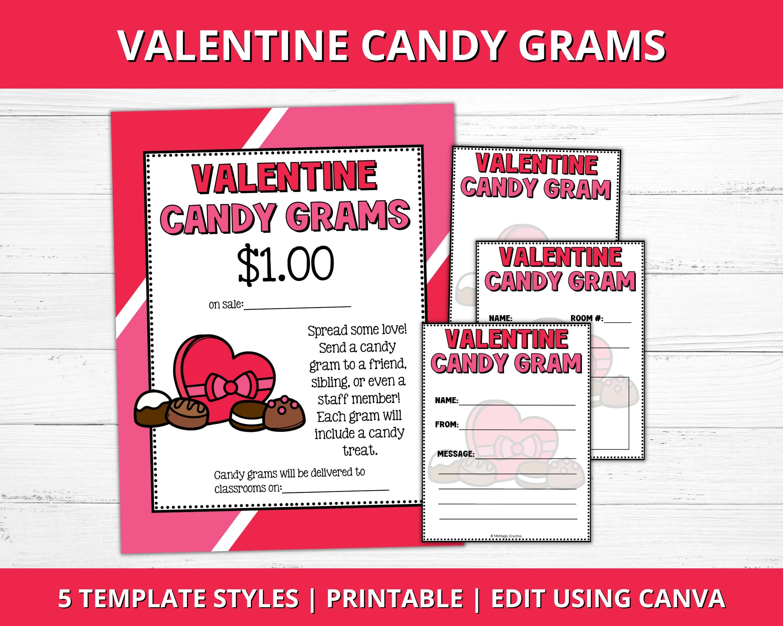 Valentinstag Candy Gramm Fundraiser Candy Gramm Vorlage Candy