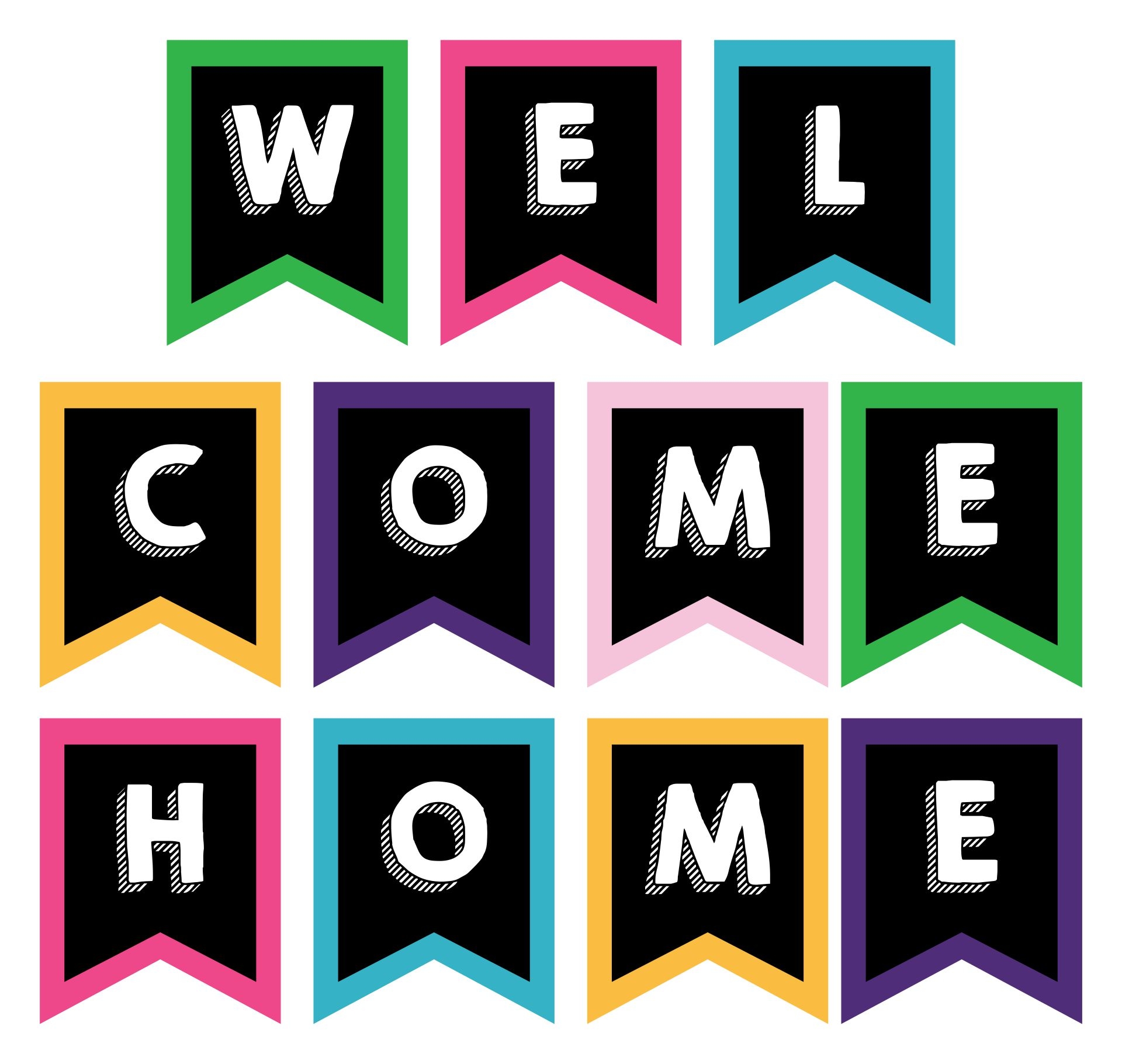 Free Printable Welcome Home Sign Template