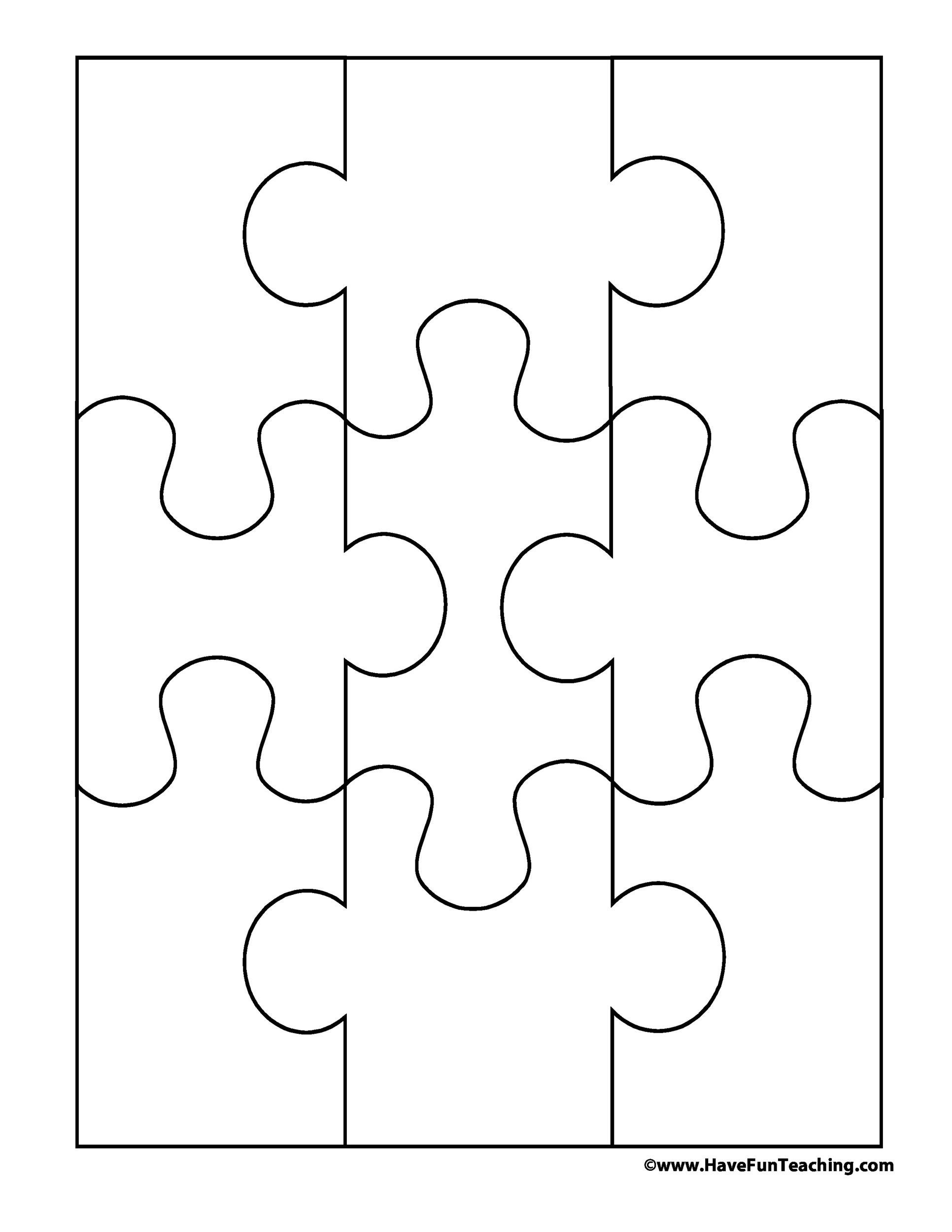 Blank Puzzle Template Printable