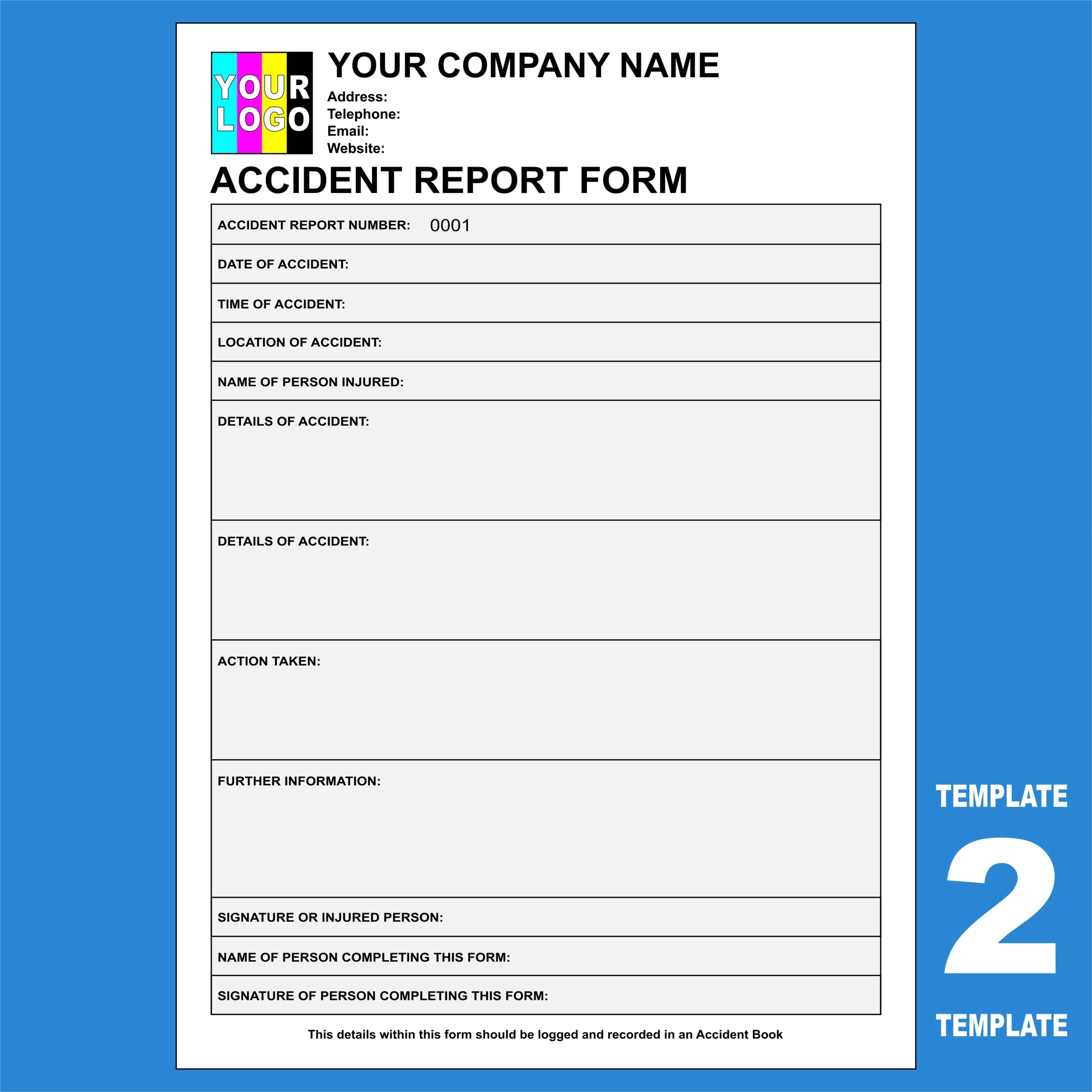 Accident Report Forms NCR Pads Custom Printing Accident Report Forms NCR Pads Custom Printing