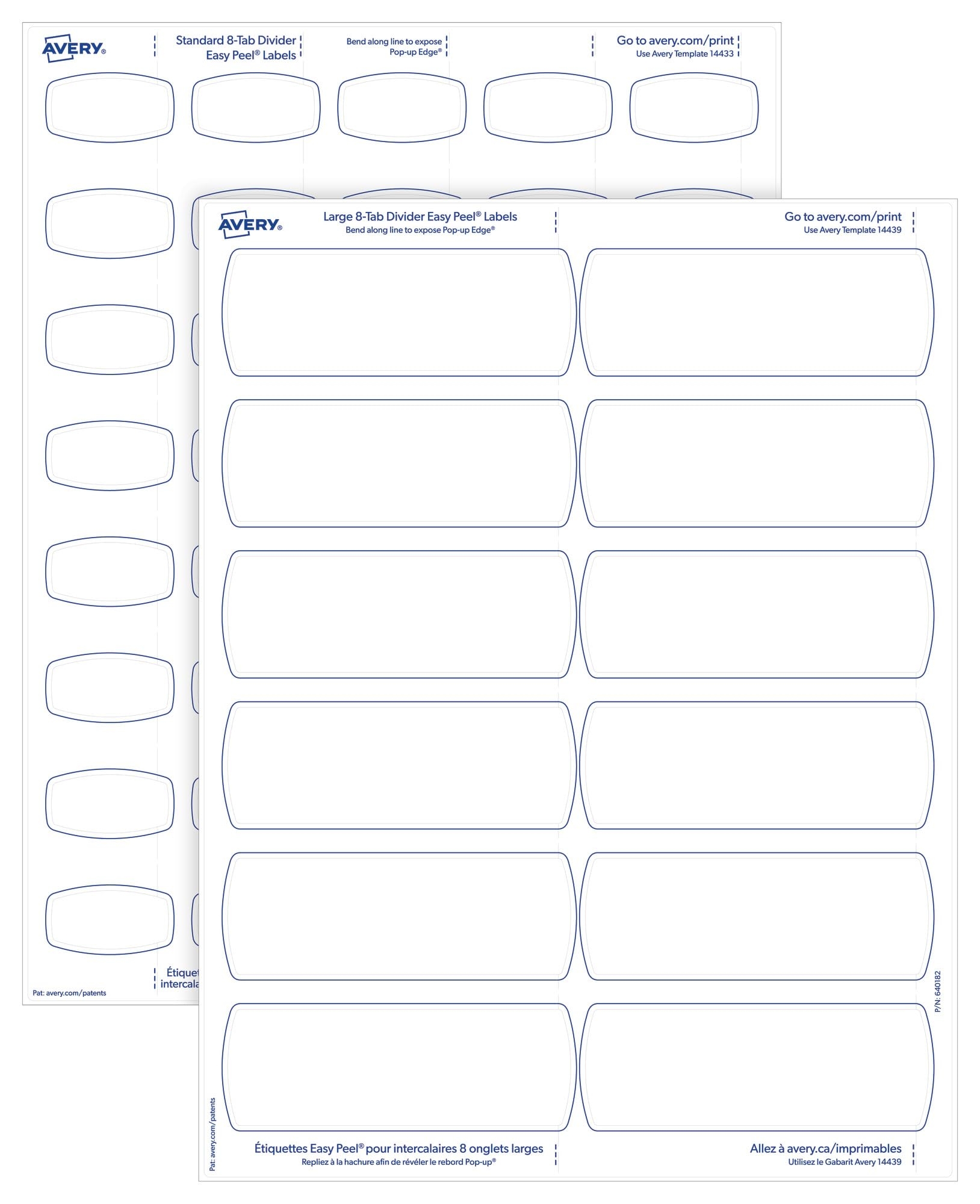 Avery Printable Tabs Template
