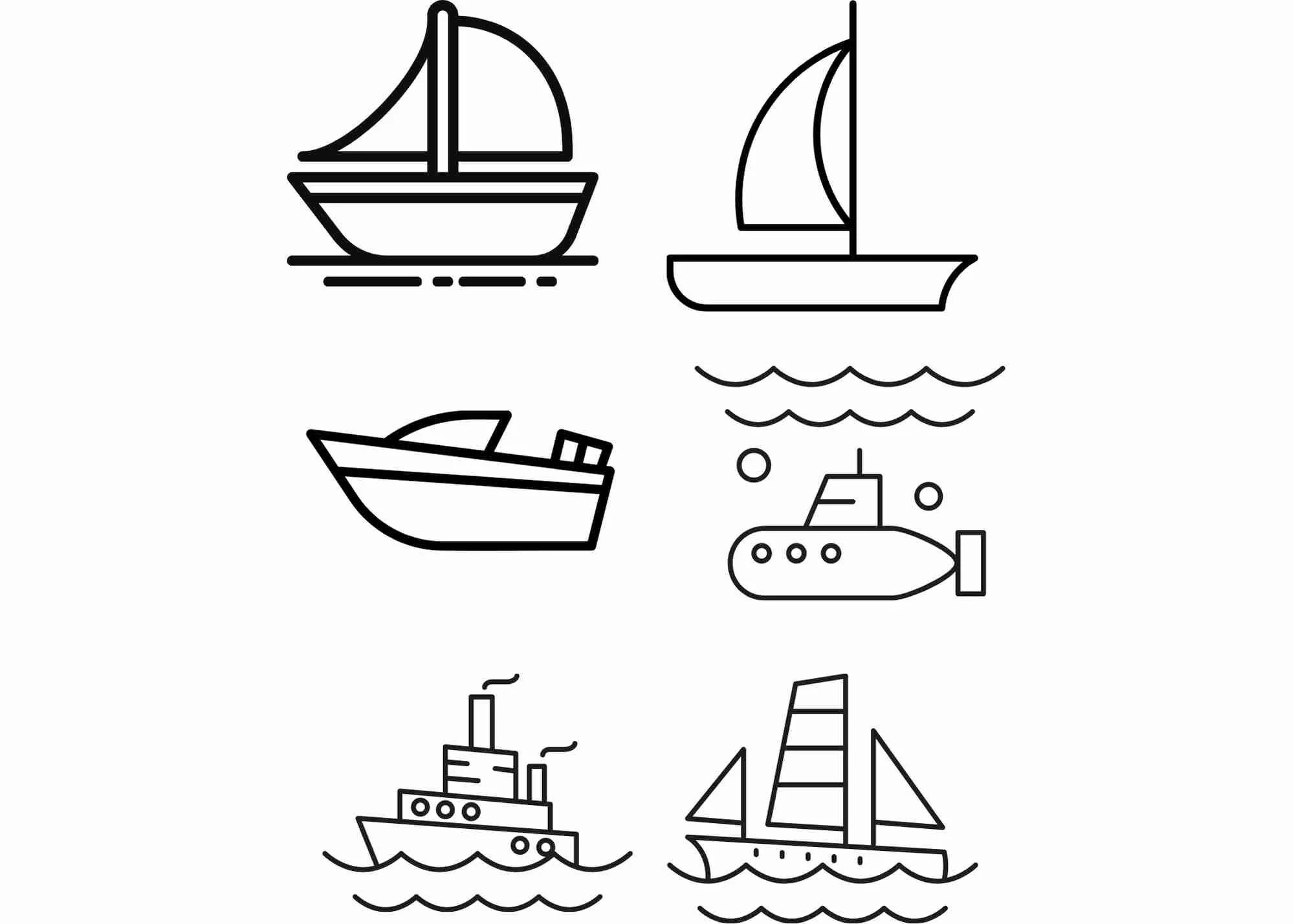 Boat Template Printable