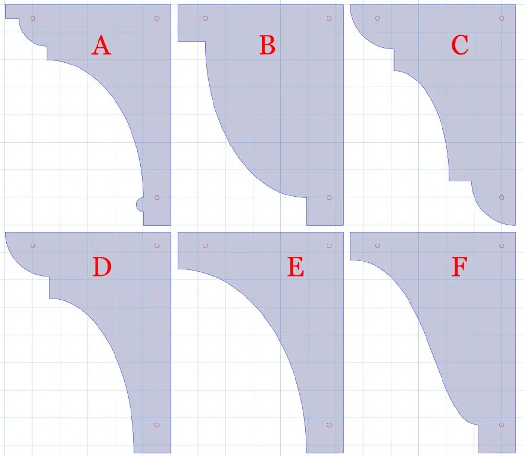 Simple Printable Corbel Templates