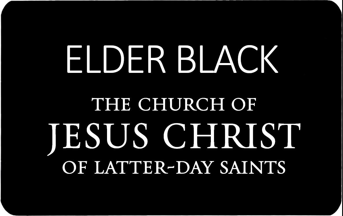 Custom Editable LDS Missionary Tags For Avery 6873 Stickers UK 