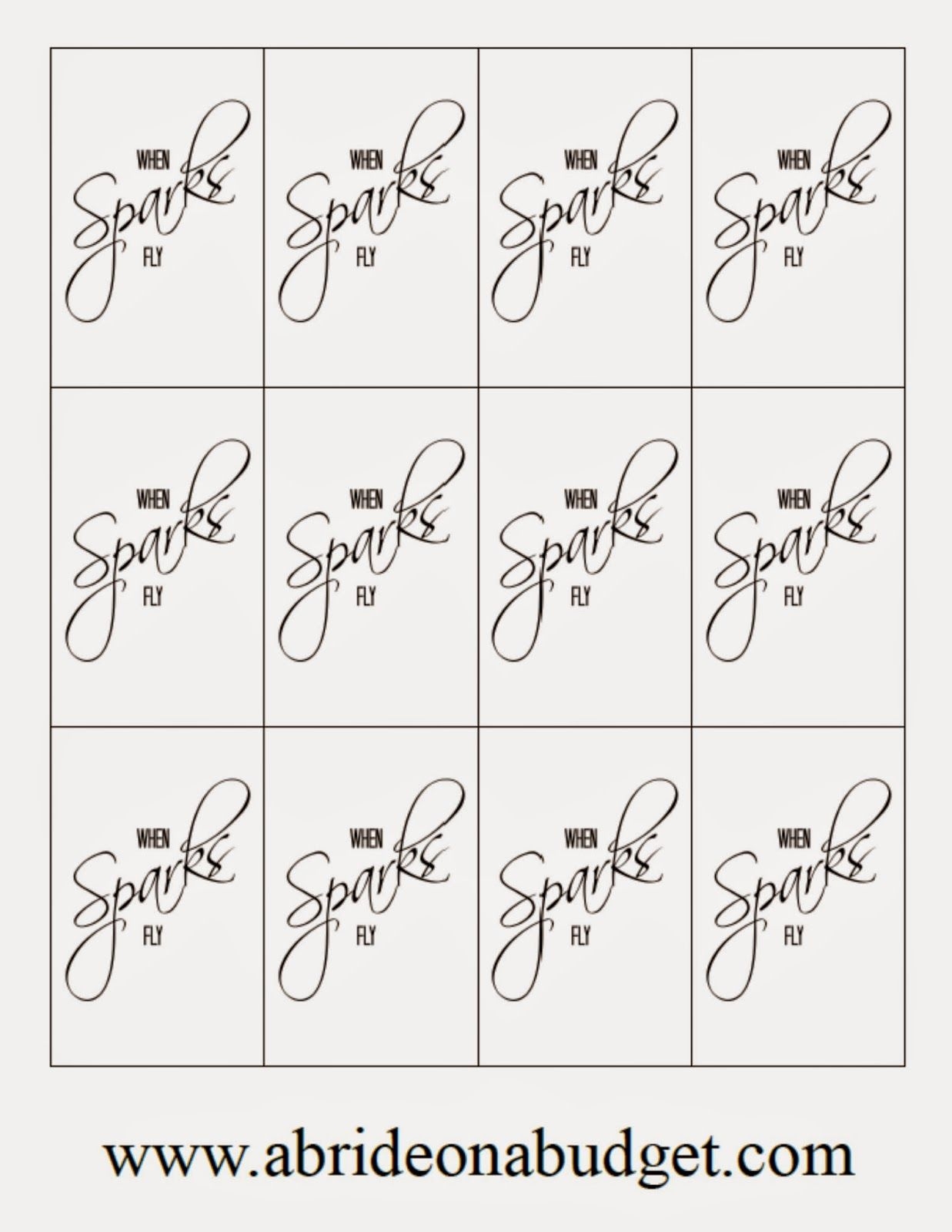 DIY Wedding Sparklers amp Free Printable Tags