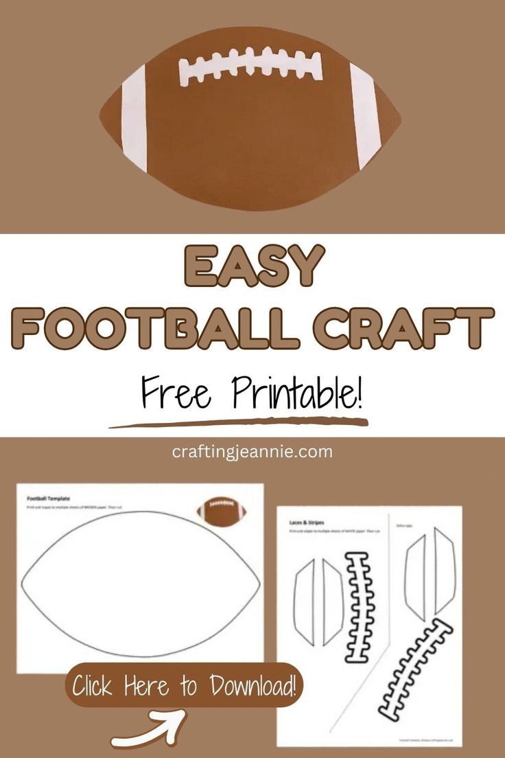 Football Printable Template Football Printable Template