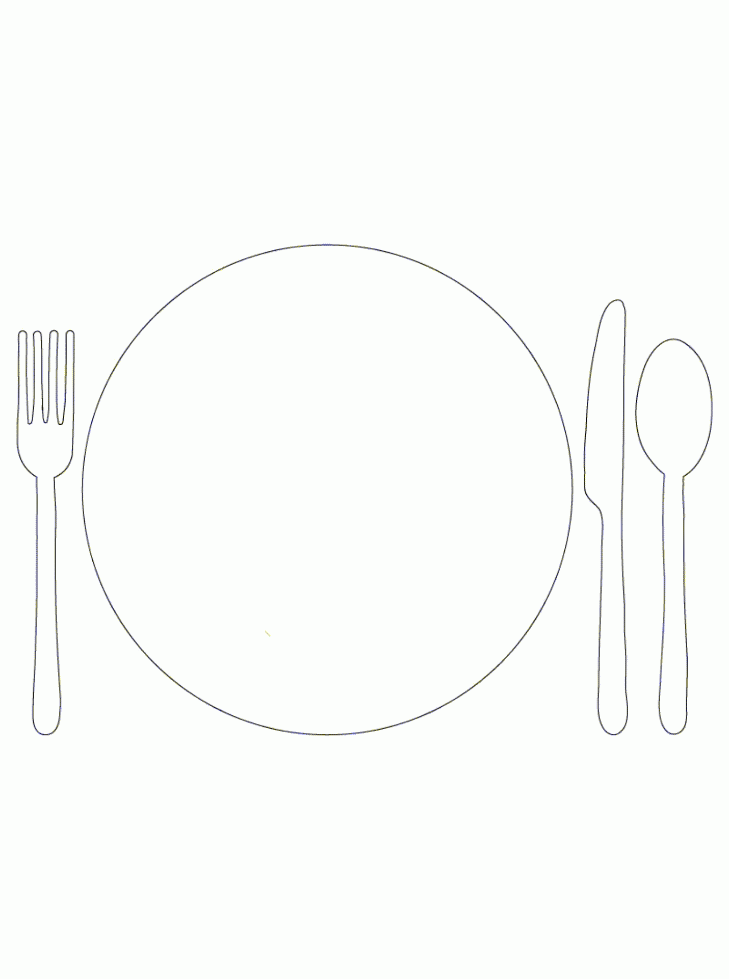 Printable Plate Template
