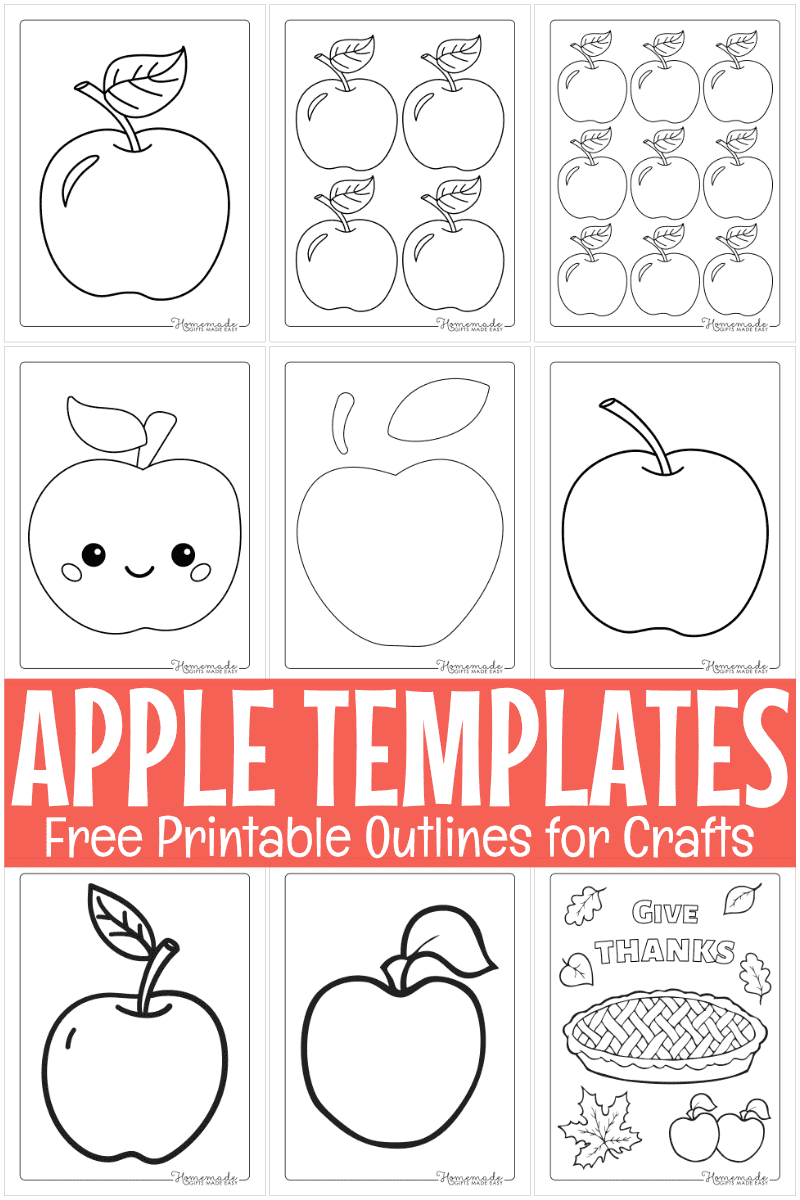 Free Printable Apple Template