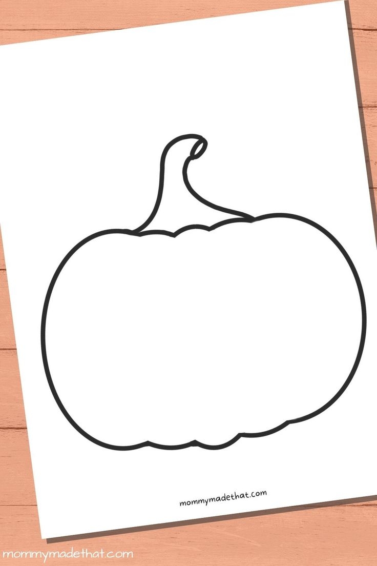 Printable Pumpkin Shape Template Printable Pumpkin Shape Template
