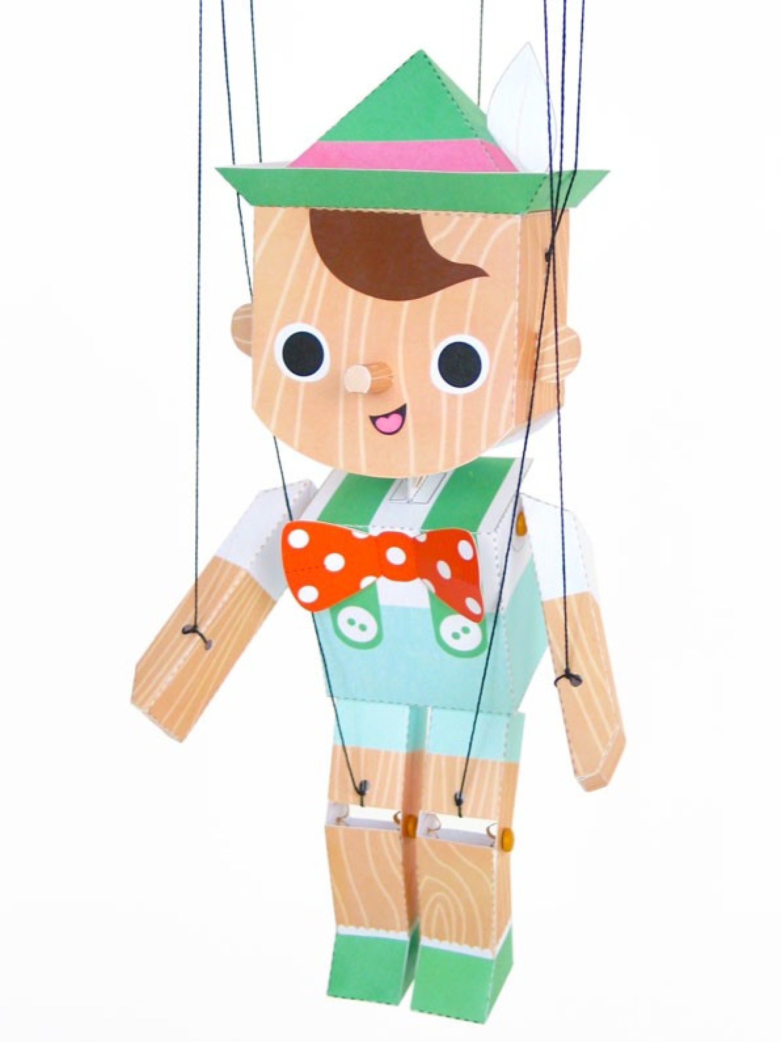 Pinocchio Marionette Puppet Printable Paper Craft Fantastic Toys