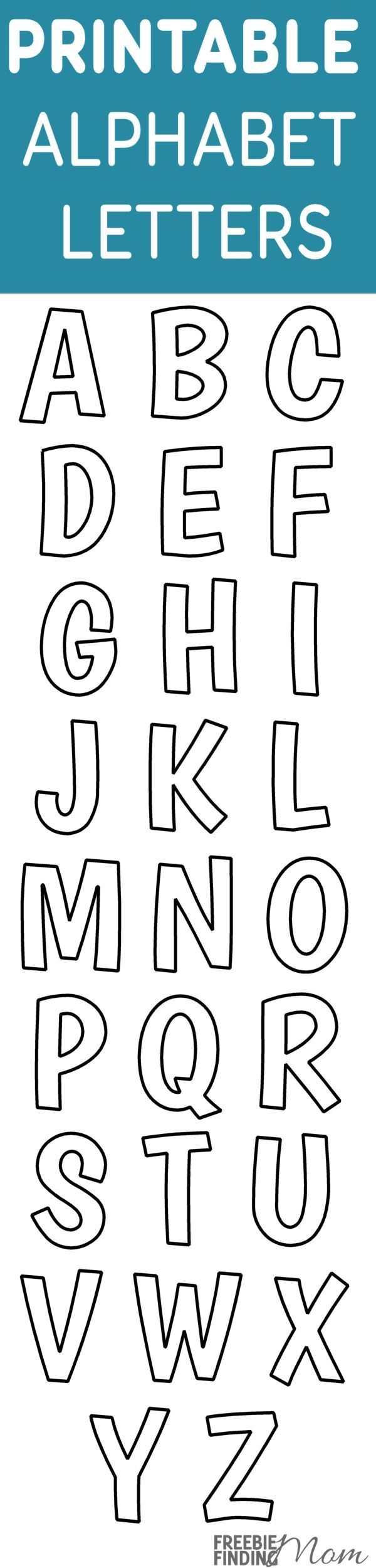 Template Letters Alphabet Free Printable