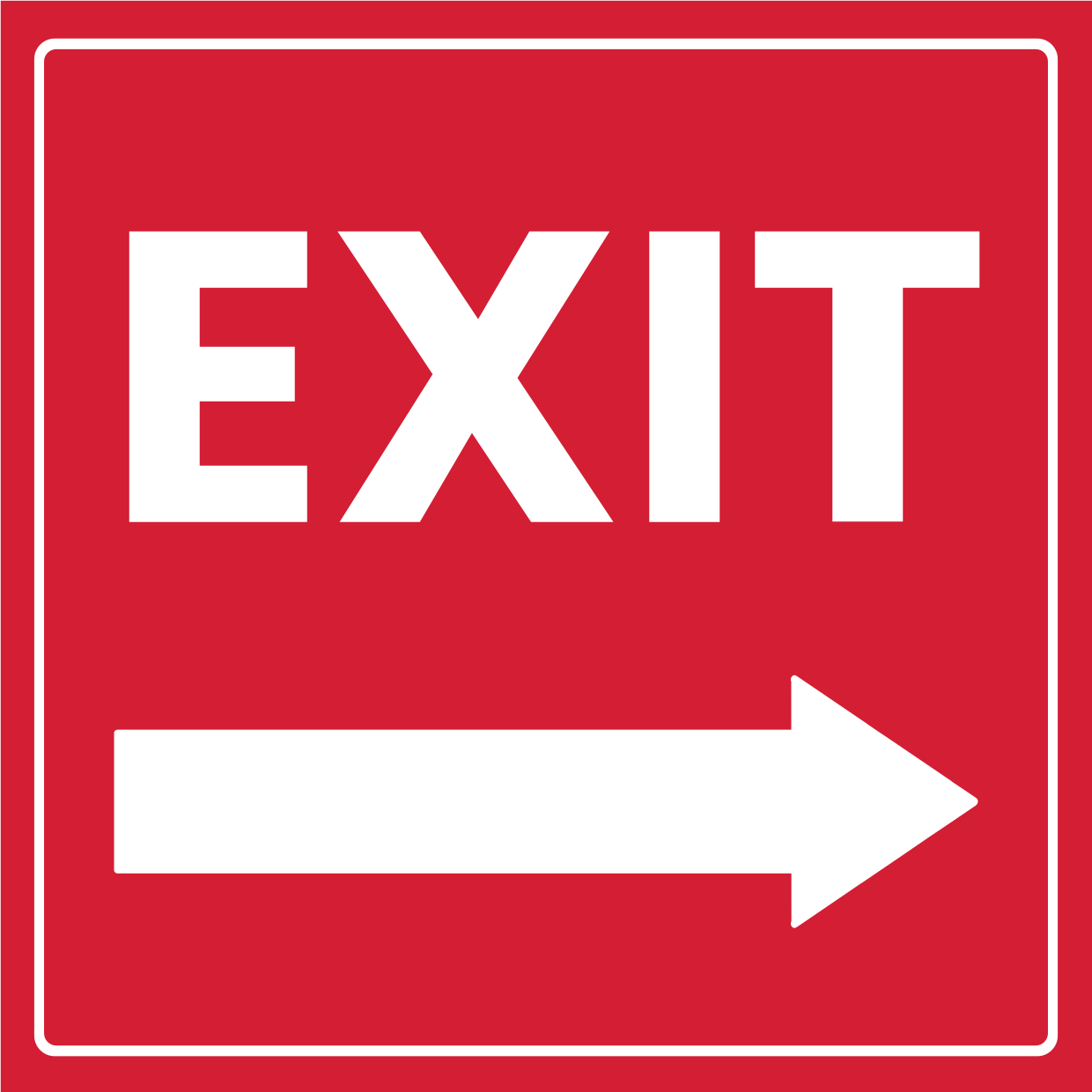 Printable Exit Sign Template