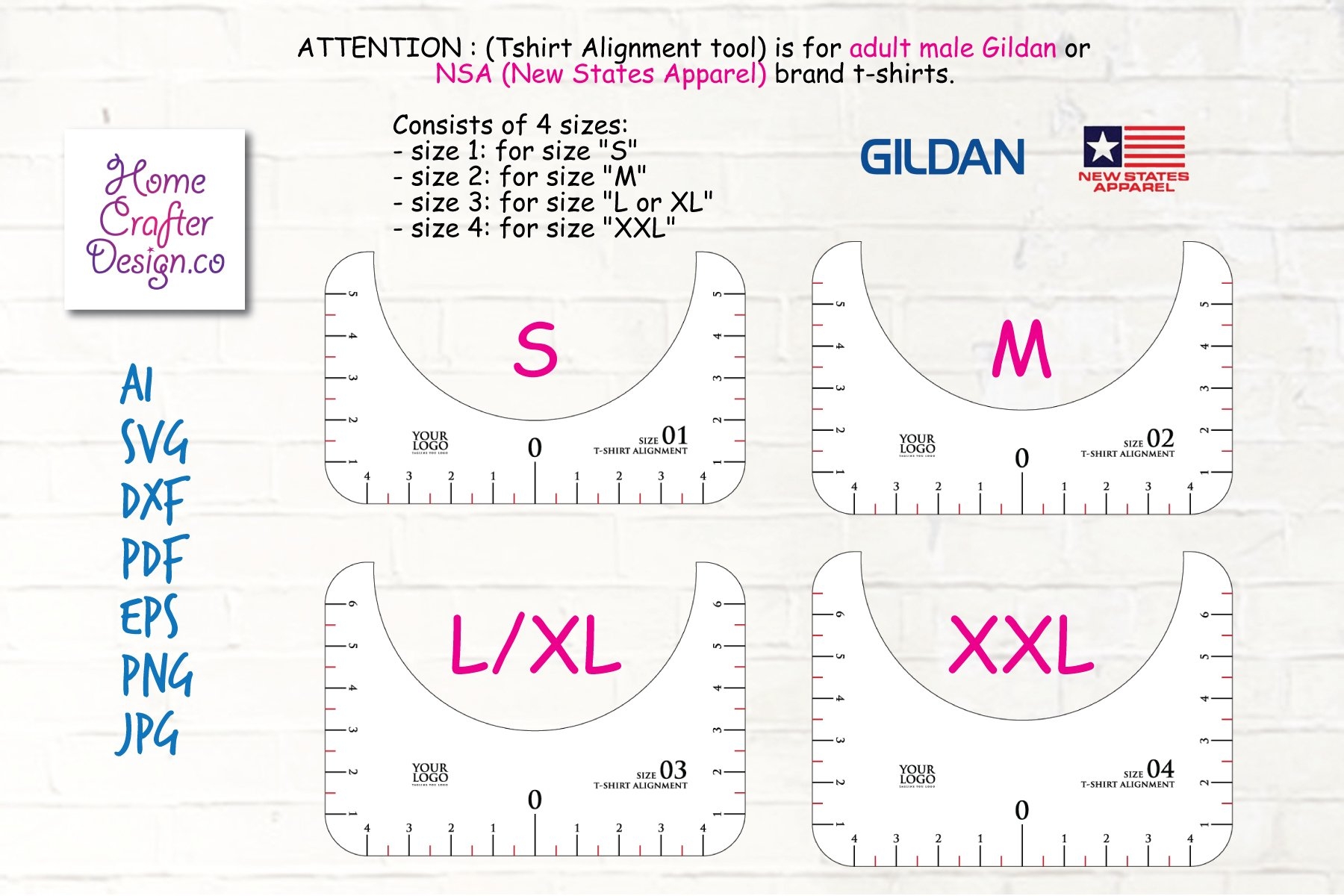 Printable T Shirt Alignment Tool Template Free